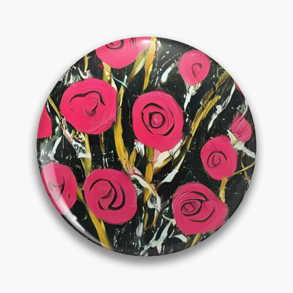 Item preview, red roses on black background designed and sold by GOLDENLIONPERU.