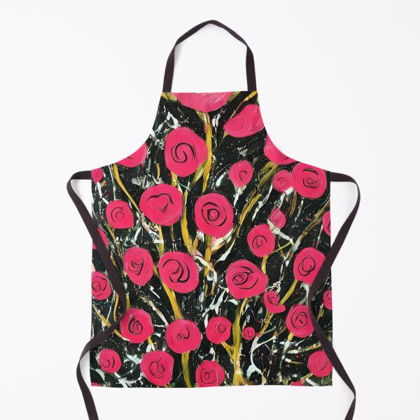 Item preview, red roses on black background designed and sold by GOLDENLIONPERU.