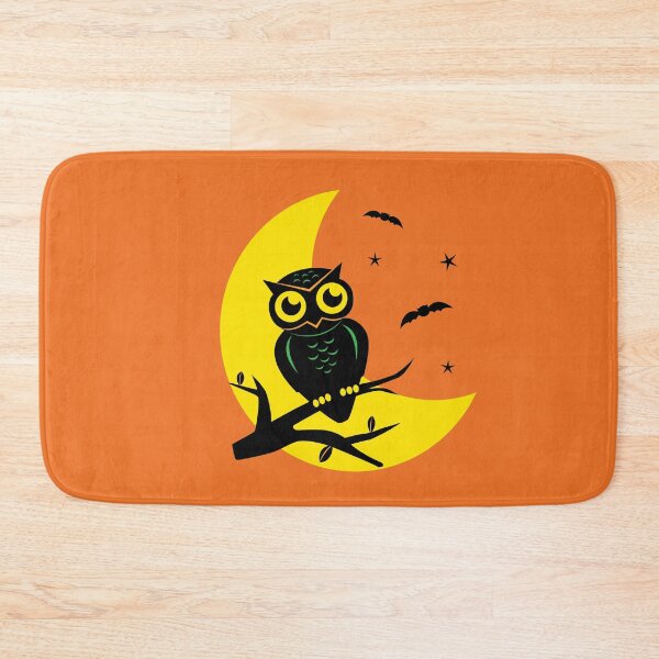 Item preview, Halloween Cute Retro Vintage Owl and Moon designed and sold by PUFFYP.