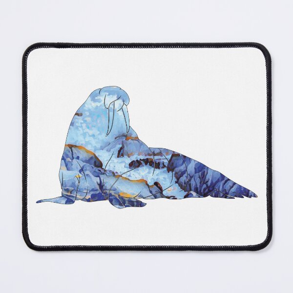 Item preview, Waves Breaking Walrus designed and sold by damonasplace.