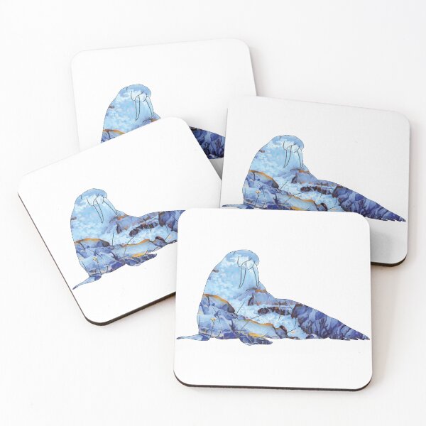Item preview, Waves Breaking Walrus designed and sold by damonasplace.
