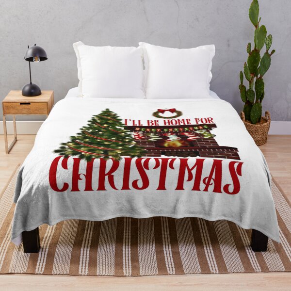 Item preview, Fireplace Warmth: “I’ll Be Home for Christmas” designed and sold by PawsitiveMum.