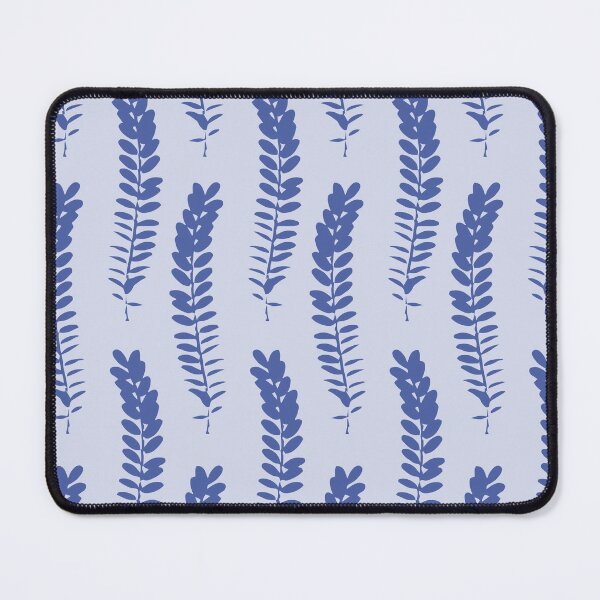 Item preview, Delicate and elegant ferns in a simple repeating pattern - periwinkle blue monochromatice designed and sold by FrancesPoff.