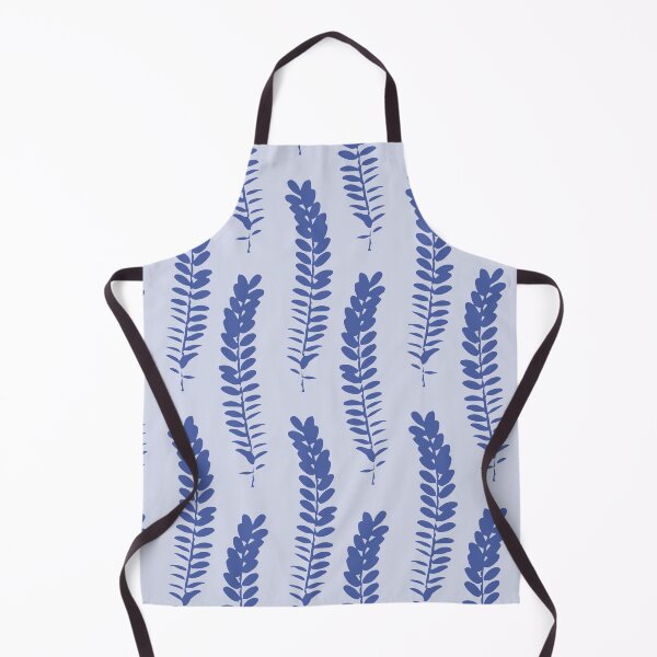 Item preview, Delicate and elegant ferns in a simple repeating pattern - periwinkle blue monochromatice designed and sold by FrancesPoff.