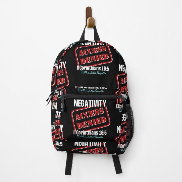 Item preview, NEGATIVITY ACCESS DENIED II Corinthians 10:5 - Black designed and sold by TheReporter1.