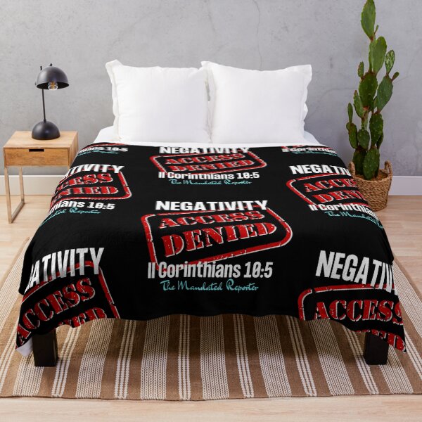 Item preview, NEGATIVITY ACCESS DENIED II Corinthians 10:5 - Black designed and sold by TheReporter1.