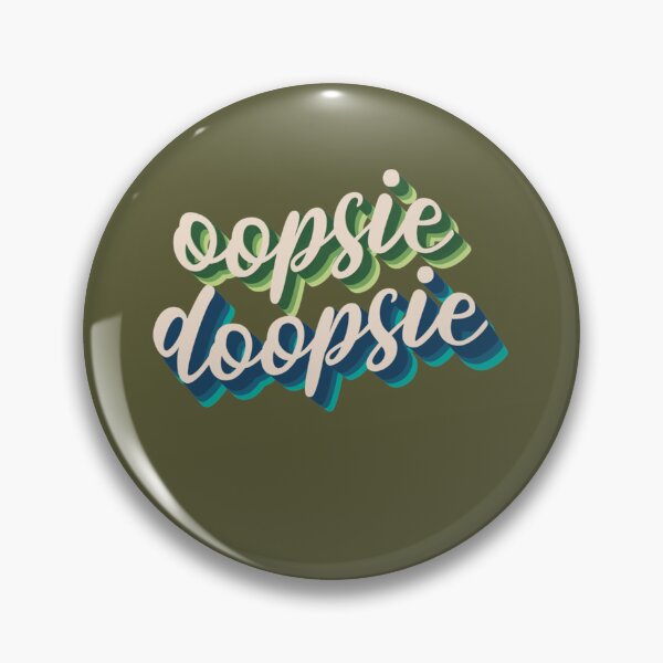 Item preview, Oopsie Doopsie Graphic Artwork- Caligraphy  Classic designed and sold by CarolinHamm.
