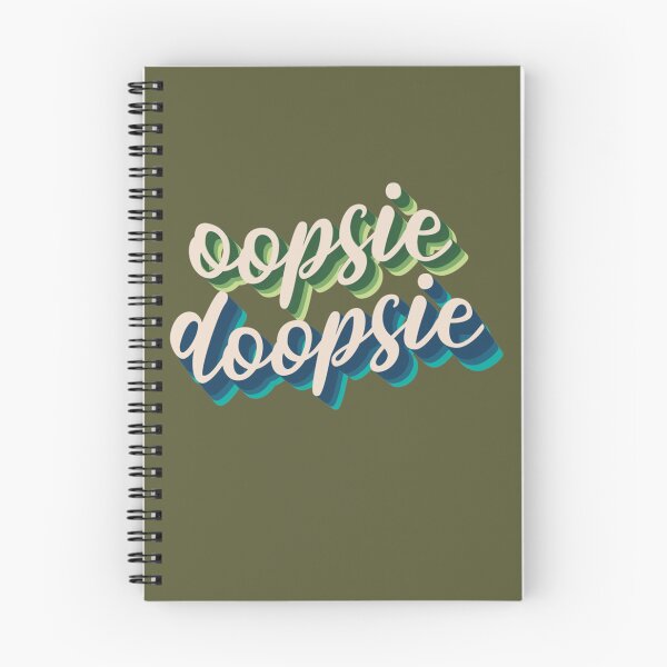 Item preview, Oopsie Doopsie Graphic Artwork- Caligraphy  Classic designed and sold by CarolinHamm.