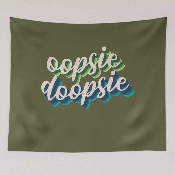 Item preview, Oopsie Doopsie Graphic Artwork- Caligraphy  Classic designed and sold by CarolinHamm.