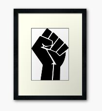 Raised Fist / Black Power Symbol Framed Print