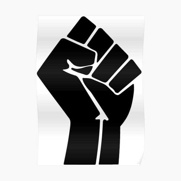 Raised Fist Black Power Symbol Poster