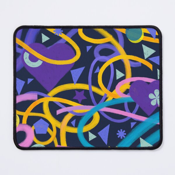 Item preview, Geometric explosion, illustration of figures and multicolored shapes with paint stroke effects designed and sold by Malogue.