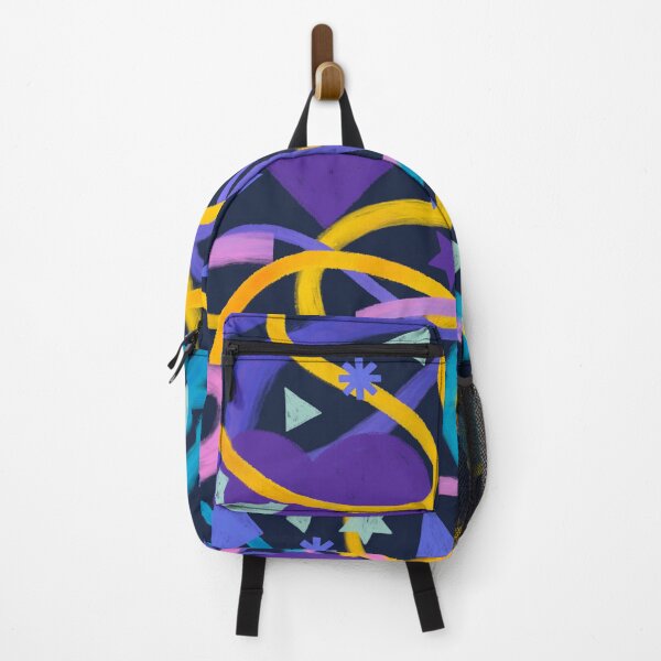 Item preview, Geometric explosion, illustration of figures and multicolored shapes with paint stroke effects designed and sold by Malogue.