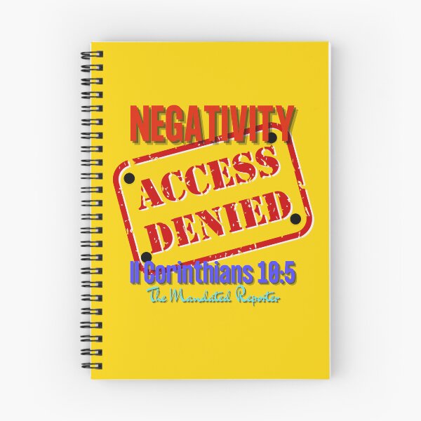 Item preview, NEGATIVITY ACCESS DENIED II Corinthians 10:5 - Mustard designed and sold by TheReporter1.