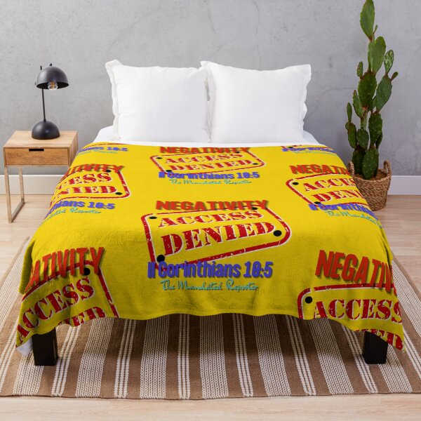 Item preview, NEGATIVITY ACCESS DENIED II Corinthians 10:5 - Mustard designed and sold by TheReporter1.