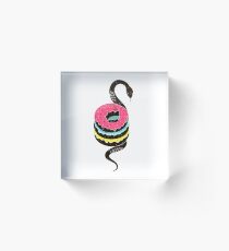 Snake Donuts Acrylic Block
