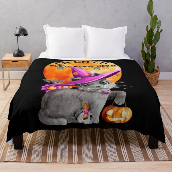 Item preview, Ch Ch Ch Meow Meow Meow Cat Halloween Horror designed and sold by Gothic Fantasy.