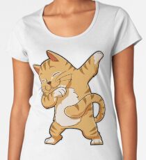 Dabbing Cat Shirt Funny Cats meme Kitty Kitten Dab Cat Lover Gifts T-Shirt Women's Premium T-Shirt