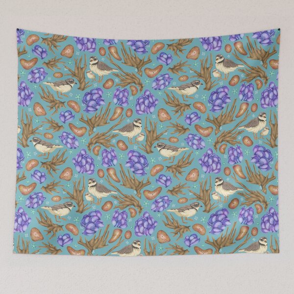 Item preview, Teal Shoreline Sandpipers designed and sold by smoothfoxill.