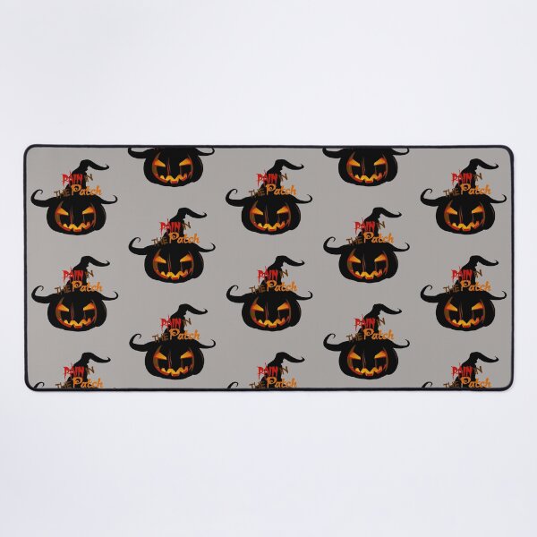 Item preview, Creepy Halloween Jack-o-lantern: Pain in the PATCH designed and sold by PawsitiveMum.