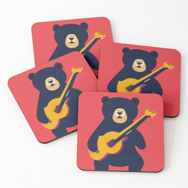 Item preview, Bear Playing a Guitar designed and sold by ThePurpleMelon.