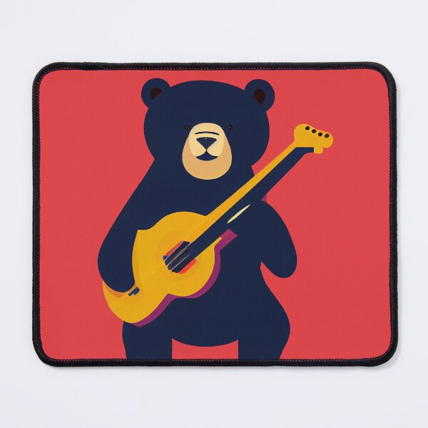 Item preview, Bear Playing a Guitar designed and sold by ThePurpleMelon.