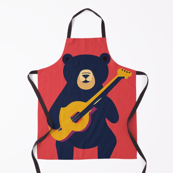 Item preview, Bear Playing a Guitar designed and sold by ThePurpleMelon.