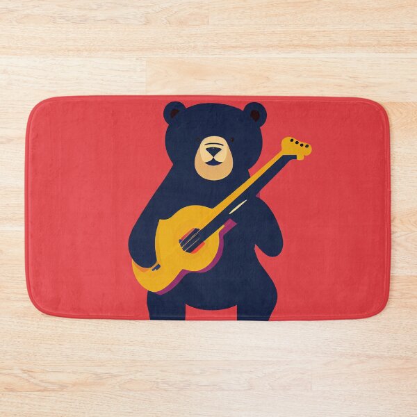 Item preview, Bear Playing a Guitar designed and sold by ThePurpleMelon.