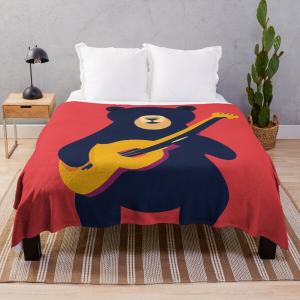 Item preview, Bear Playing a Guitar designed and sold by ThePurpleMelon.