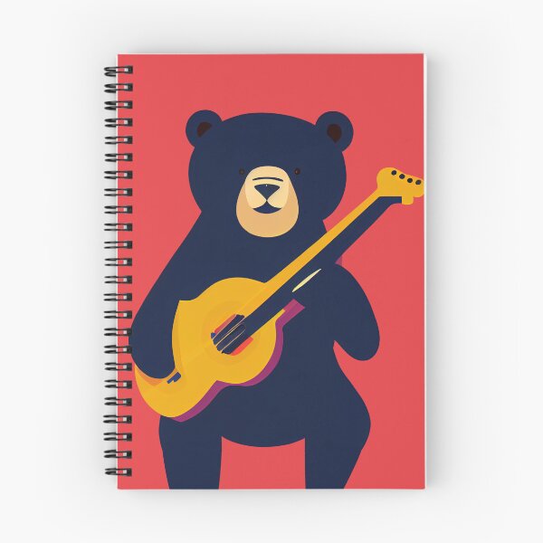 Item preview, Bear Playing a Guitar designed and sold by ThePurpleMelon.