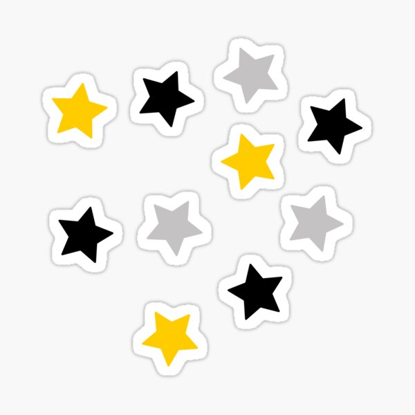 Yellow Star Pack Sticker For Sale By Cstoter Redbubble