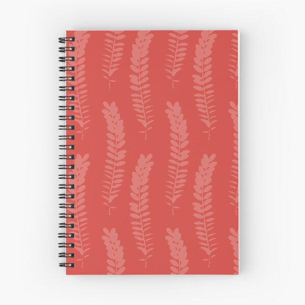Item preview, Delicate and elegant ferns in a simple repeating pattern - tangerine orange monochromatic designed and sold by FrancesPoff.