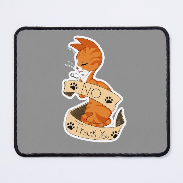 Item preview, No Thank You Ginger Cat designed and sold by GrinningGinger.