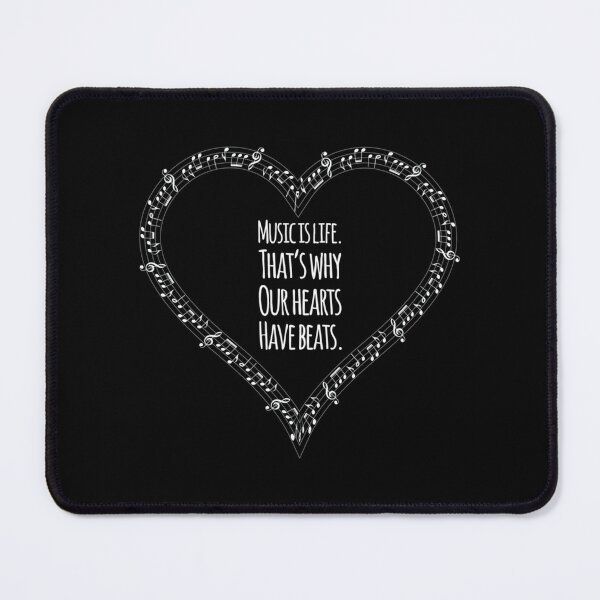 Item preview, Music Is Life Thats Why Our Hearts Have Beats Essential T-Shirt designed and sold by Sapphiresacosta.