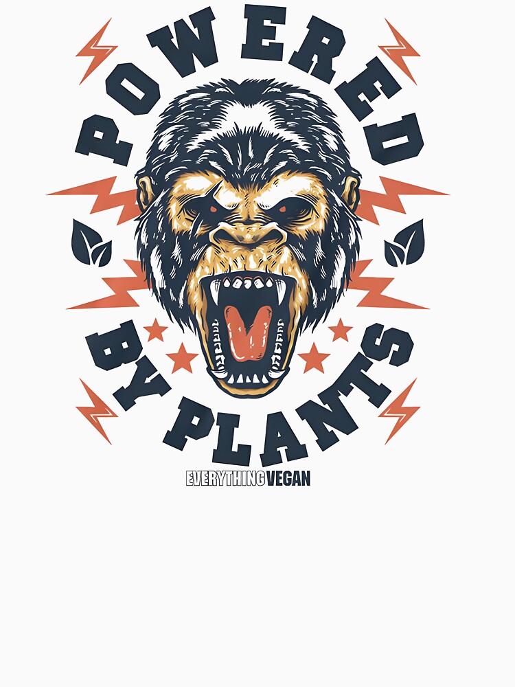 Discover "  Powered By Plants Gorilla" Essential T-Shirt