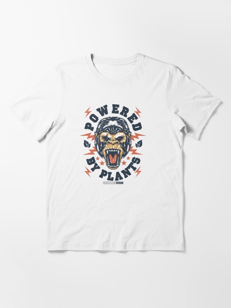 Discover "  Powered By Plants Gorilla" Essential T-Shirt