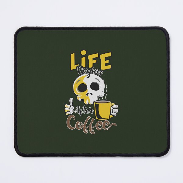 Item preview, Life Begins After Coffee Halloween Spooky Cute Grim Reaper Coffee lover designed and sold by SpecAli.