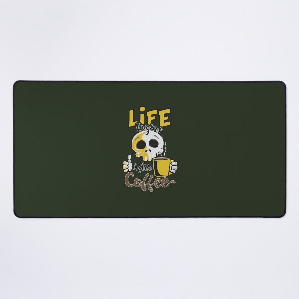 Item preview, Life Begins After Coffee Halloween Spooky Cute Grim Reaper Coffee lover designed and sold by SpecAli.
