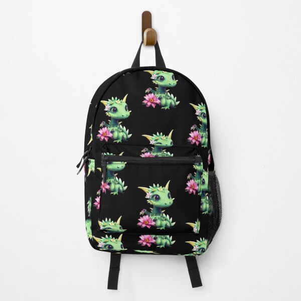 Item preview, Cute Kawaii Green Dragon with Flower designed and sold by Valro.