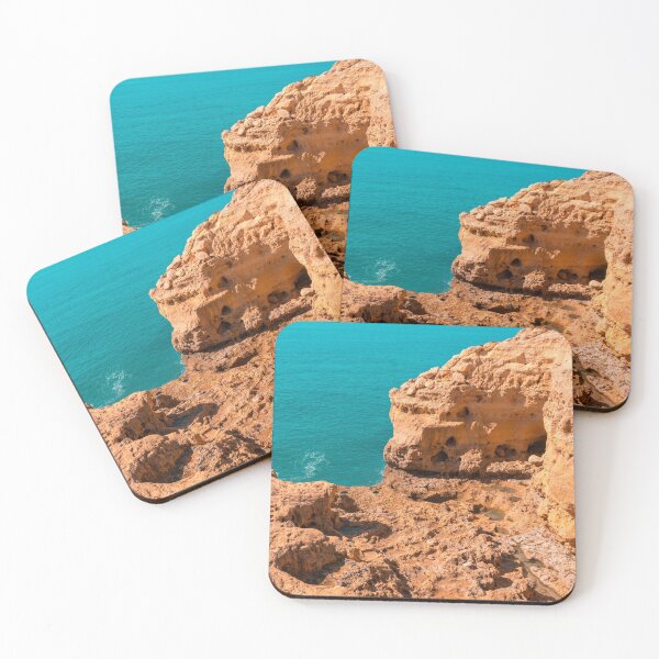 Item preview, Rough Beauty - Carvoeiro Cliffs and the Ocean in Algarve Portugal designed and sold by Georgia Mizuleva.