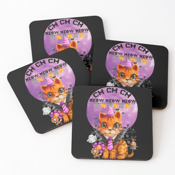 Item preview,  Ch Ch Ch Meow Meow Meow Cat Halloween Horror designed and sold by Gothic Fantasy.