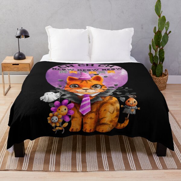 Item preview,  Ch Ch Ch Meow Meow Meow Cat Halloween Horror designed and sold by Gothic Fantasy.
