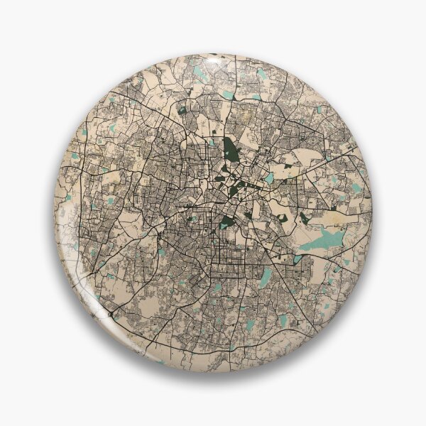 Item preview, Bengaluru City Map of India - Vintage designed and sold by deMAP.