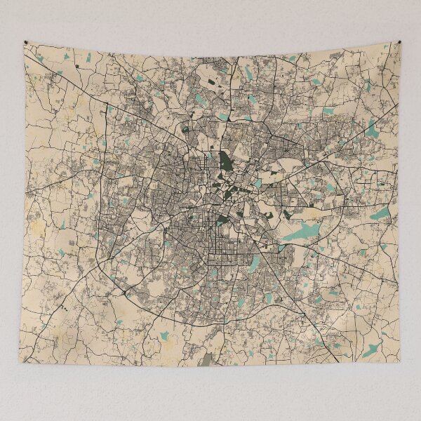 Item preview, Bengaluru City Map of India - Vintage designed and sold by deMAP.