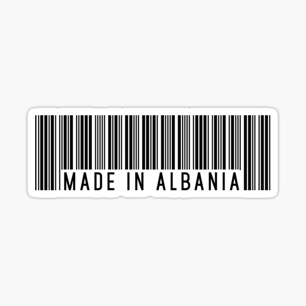 Vista previa del artículo con la obra «Hecho en albania», diseñado y vendido por lolotees.