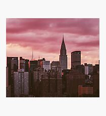 New York City Sonnenuntergang Stadtbild Fotodruck