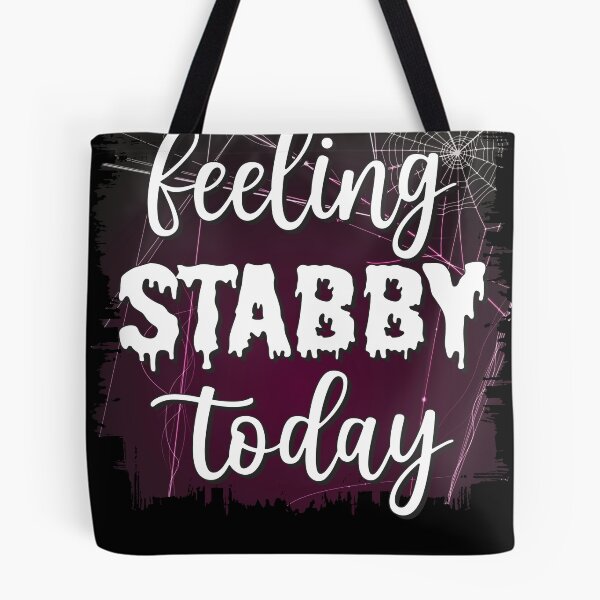 Item preview, Feeling Stabby Today Spider Web Halloween designed and sold by zegeburdau.
