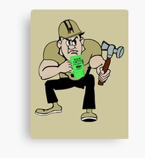 Purdue Pete loves Neon Cactus Canvas Print