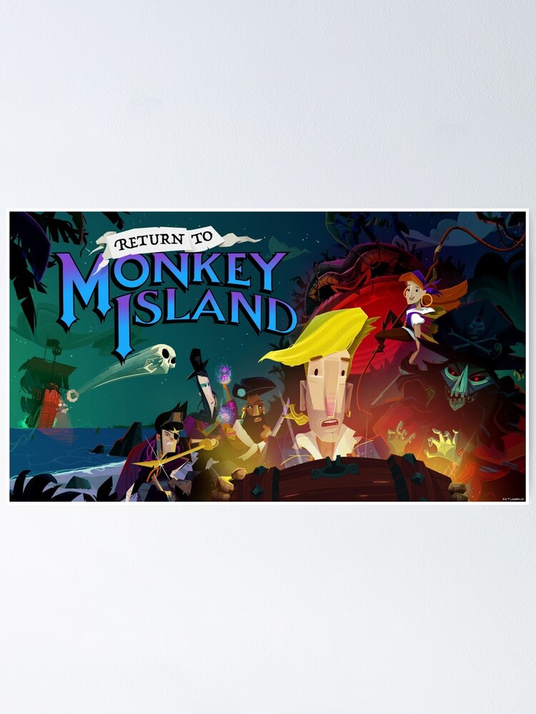 "Return To Monkey Island Treasure" Poster for Sale by natashachamplin