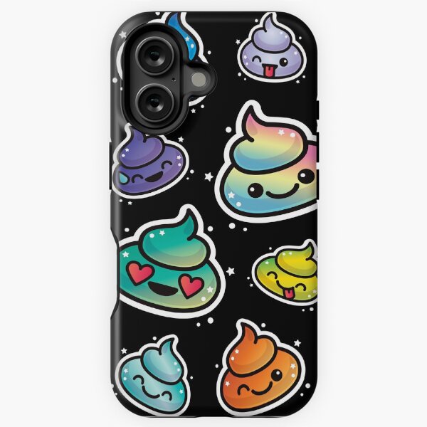 Item preview, Cute Poop Smiley: Girls & Boys Rainbow Smiley Faces designed and sold by coolintent.